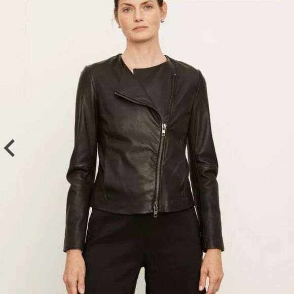 Vince Cross Front Leather